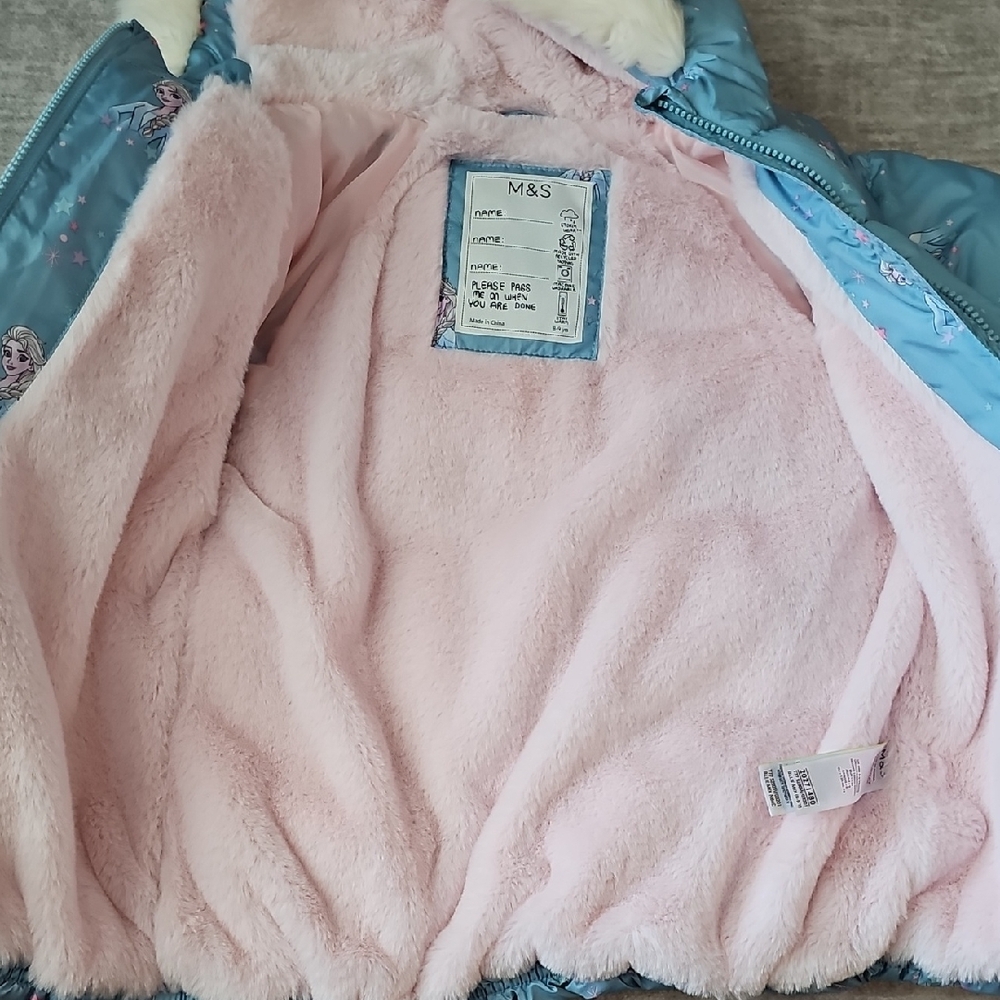 Marks & Spencer Blue Kids Puffer Jacket - Picture 3 of 4